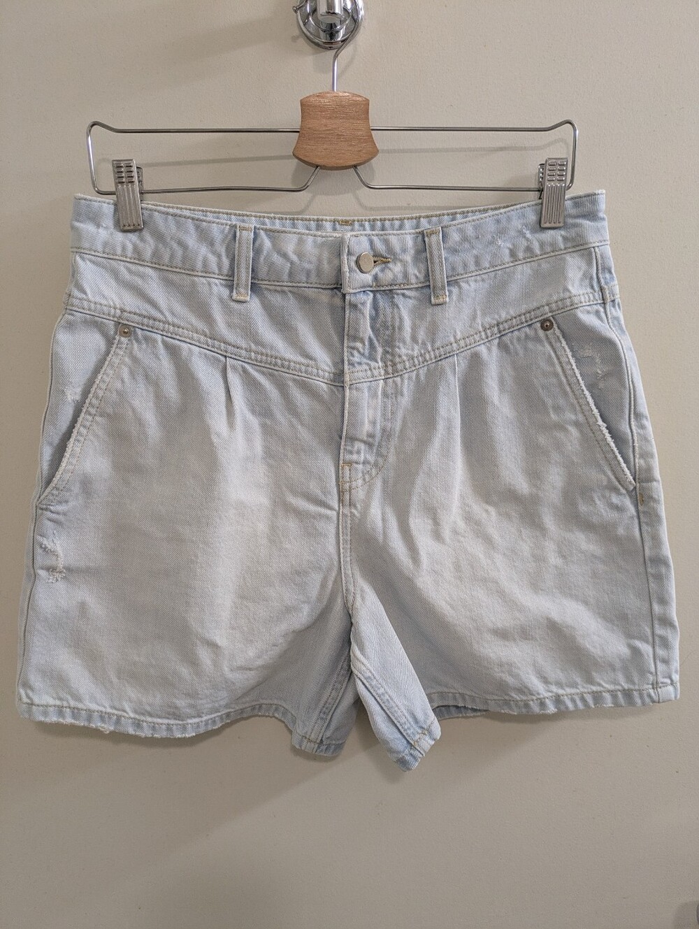 Ba&sh Josh Shorts | Western Waist High-Rise Tailored Shorts | French | Size 2